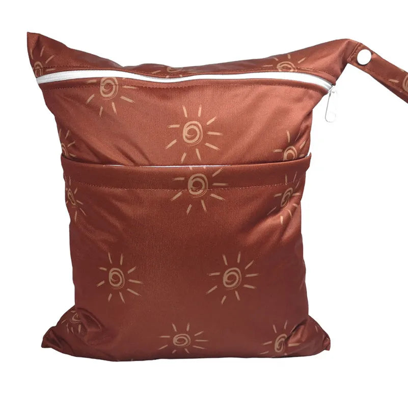 Diaper Bag: Waterproof Wet Dry Bag for Baby Diapers - Sigzagor 36x29cm