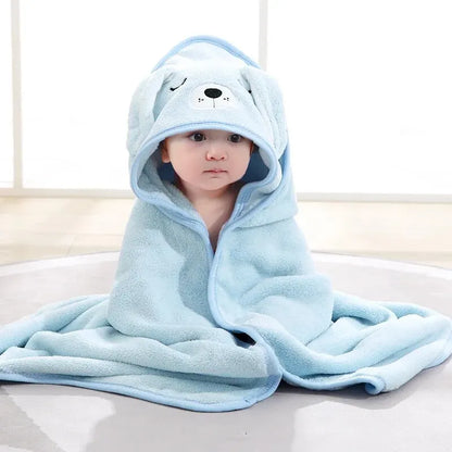 Bath Towel Cartoon Hooded Blanket for Boys & Girls