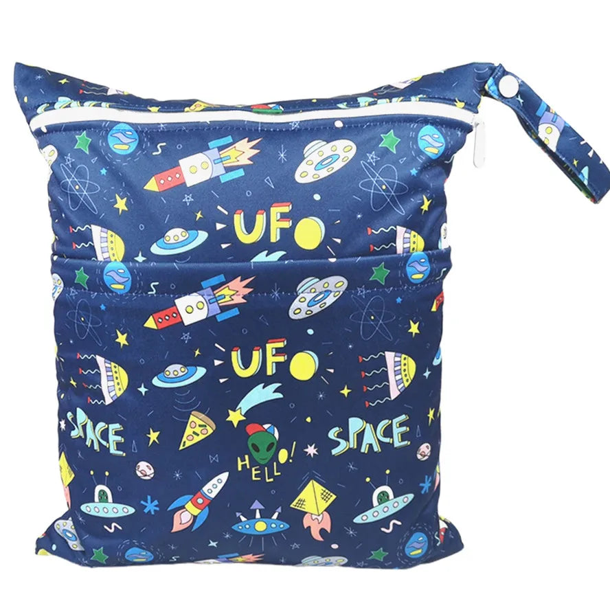 Diaper Bag: Waterproof Wet Dry Bag for Baby Diapers - Sigzagor 36x29cm