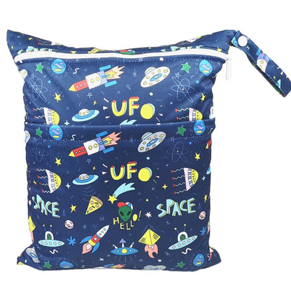 Diaper Bag: Waterproof Wet Dry Bag for Baby Diapers - Sigzagor 36x29cm