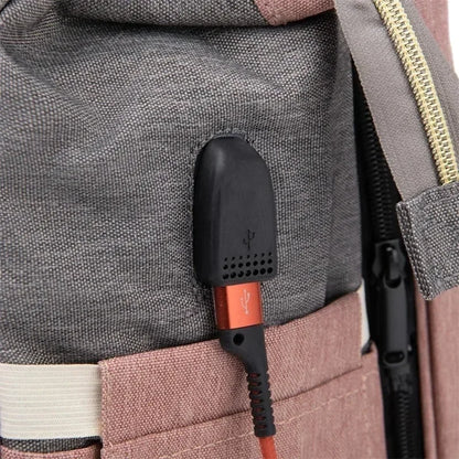 Folding Crib Backpack: Portable Diaper Bag for Moms