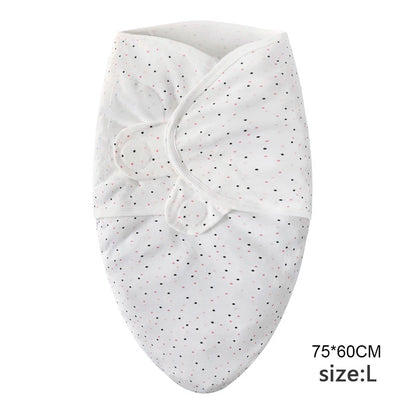 Swaddle Blanket: Baby Swaddle Set - Cotton Cartoon Blanket & Hat 0-6 Months