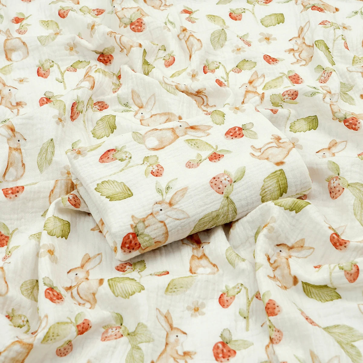 Swaddle Blanket: Cotton Baby Muslin Blanket - Soft 80x80cm Bath Towel