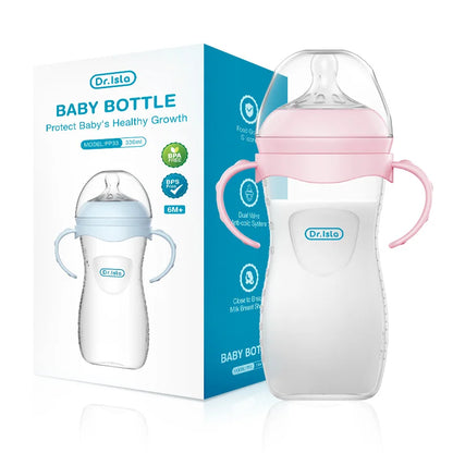 Baby PP Bottle 150ML Newborn Baby Bottle with Handle Milk BottleFeeding Baby Bottles Newborn Feeding Supplies BPA-Free