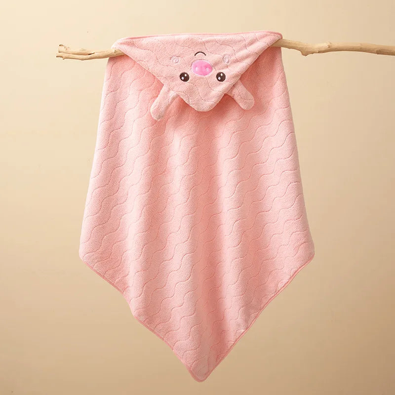 Bath Towel Cartoon Hooded Blanket for Boys & Girls