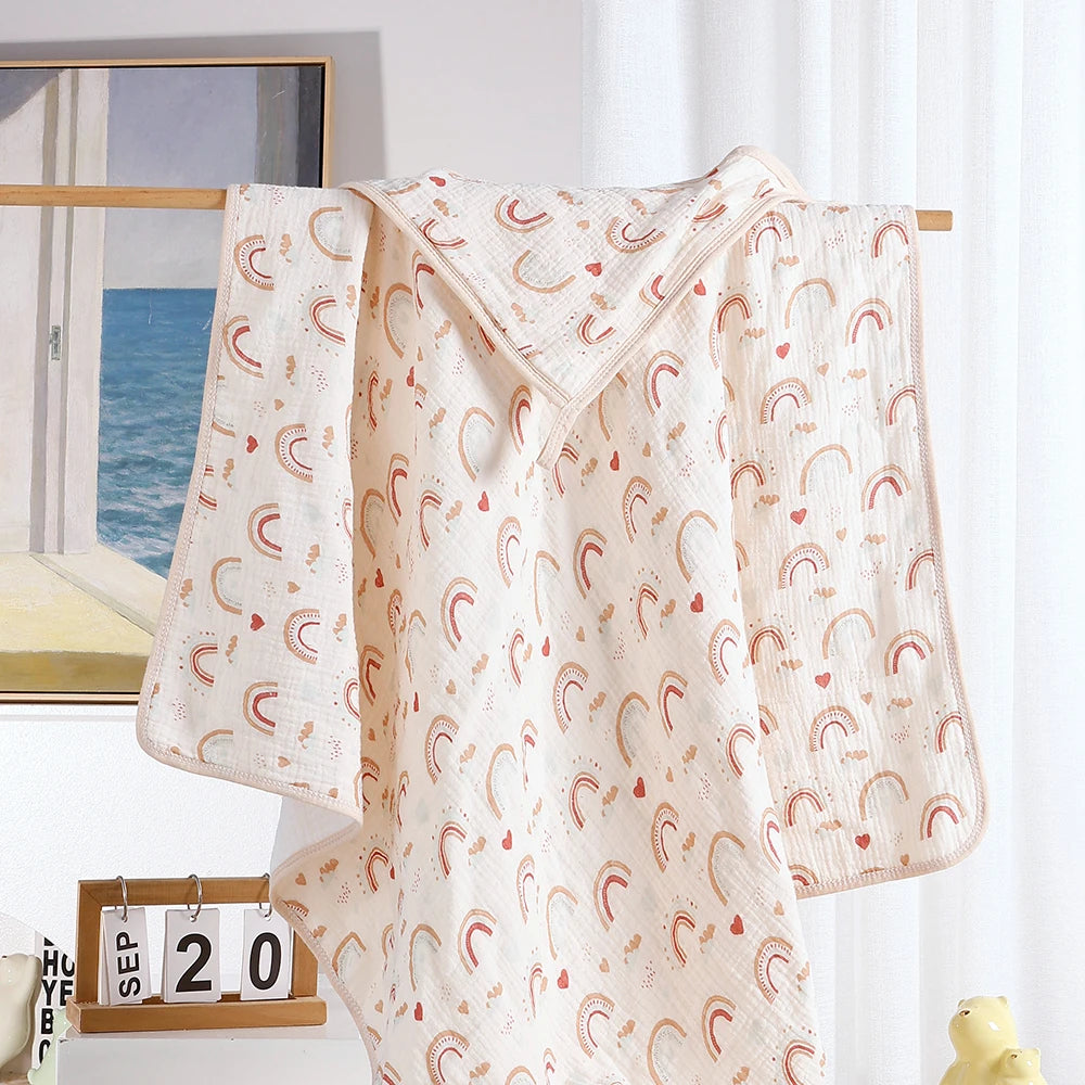 Cotton Hooded Baby Towel - Soft, Absorbent & Reusable
