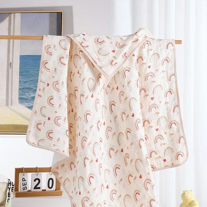 Cotton Hooded Baby Towel - Soft, Absorbent & Reusable