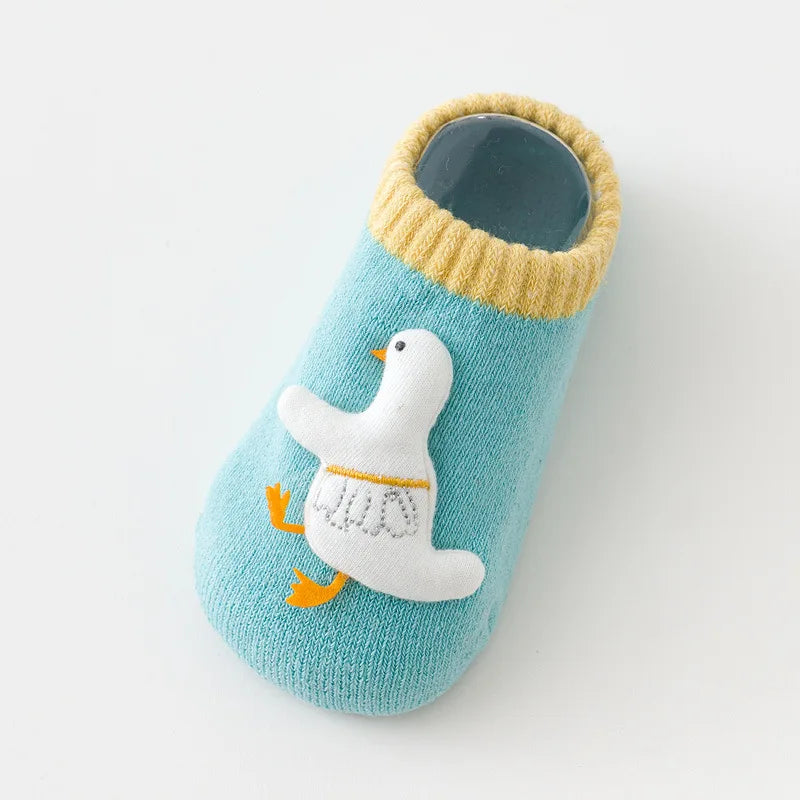 Autumn Winter Anti Slip Short Socks Newborn Infant Boy Girl Cotton Animal Thick Warm Baby Floor Sock Shoes Toddler Accessories