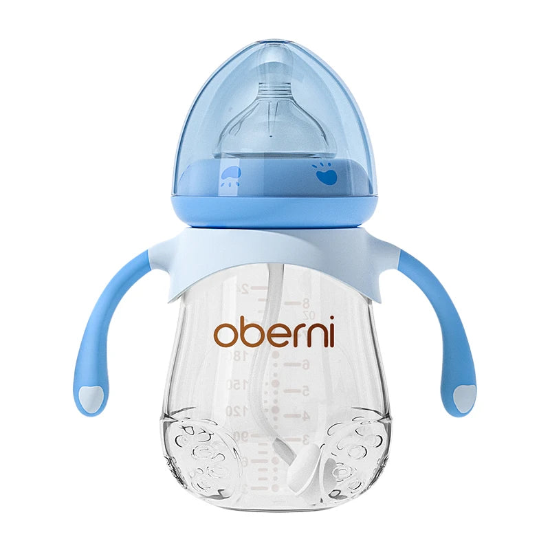 PPSU Baby Milk Bottles Set - Anti-Bloating, Drop-Resistant, 0-6M
