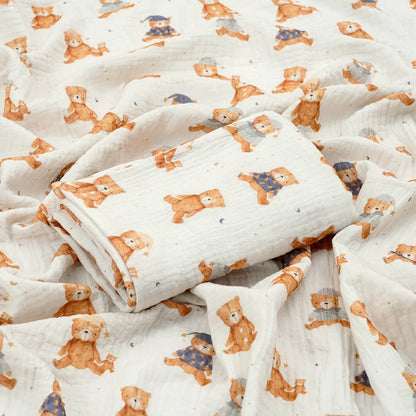 Swaddle Blanket: Cotton Baby Muslin Blanket - Soft 80x80cm Bath Towel