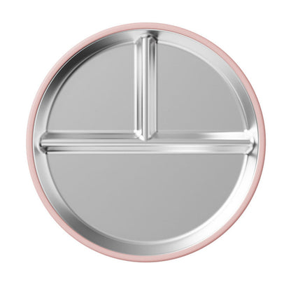 Plate: 304 Stainless Steel Kids Plates - Suction for Highchair Meals