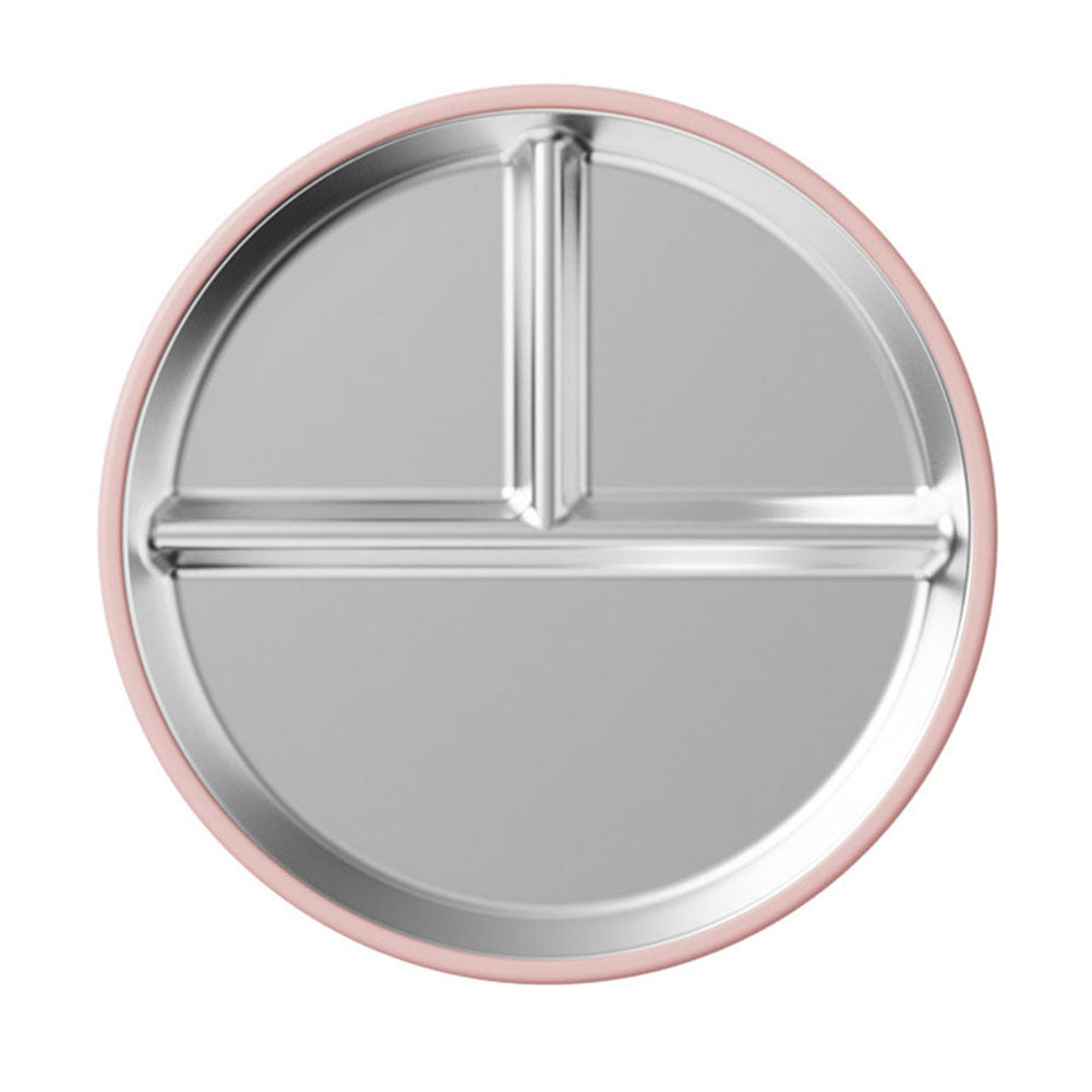Plate: 304 Stainless Steel Kids Plates - Suction for Highchair Meals