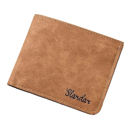 PU Leather Men's Wallet: Cash Clip & Card Holder