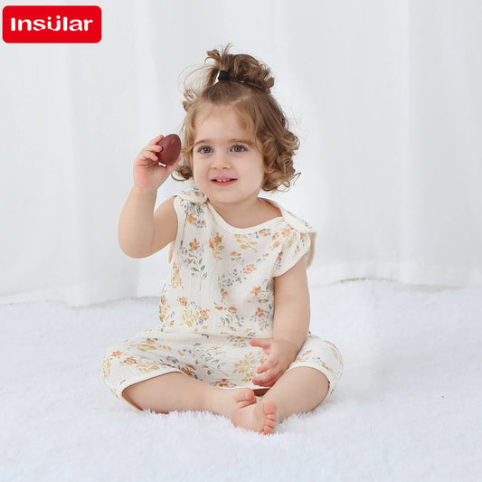 Baby Romper: Newborn Cotton Bodysuit - Spring Pajama Romper 0-9 Months