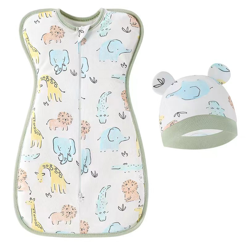 Newborn Swaddle Tie: Anti-Startle Summer Cotton Wrap