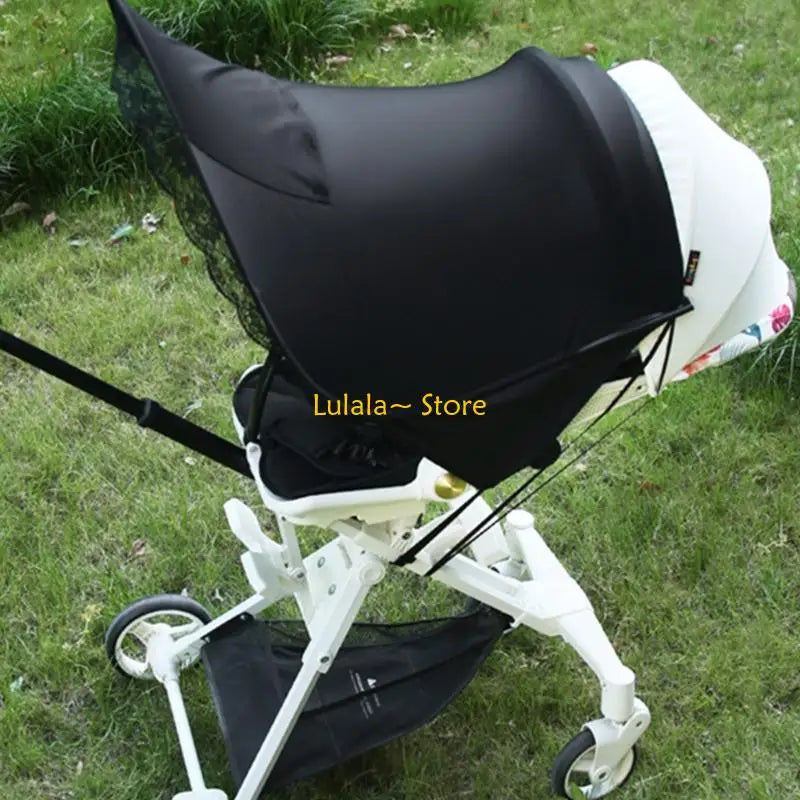 Y4QA Baby Strollers Sunshade Universal Extended Sun Shade Cover Sun Protections Breathable Elastic Fabric Travel Accessory