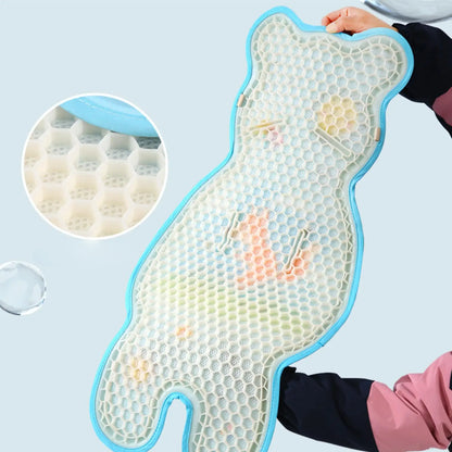 Baby Stroller Cooling Mat Honeycomb Gel Breathable Kids Car Seat Liner Universal Cooling Pad for Bassinet Swing Outdoor Camping