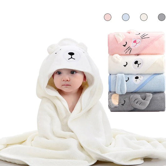 Bath Towel Cartoon Hooded Blanket for Boys & Girls