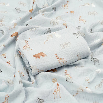 Swaddle Blanket: Cotton Baby Muslin Blanket - Soft 80x80cm Bath Towel