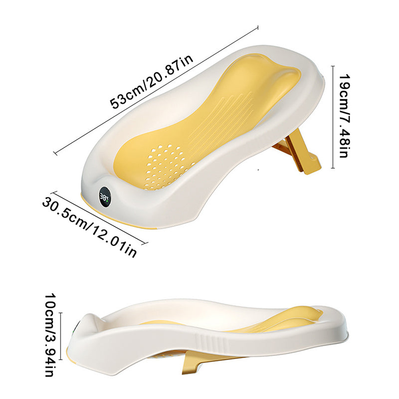 Foldable Infant Bath Seat - Non-Slip, Ergonomic, Easy-Clean