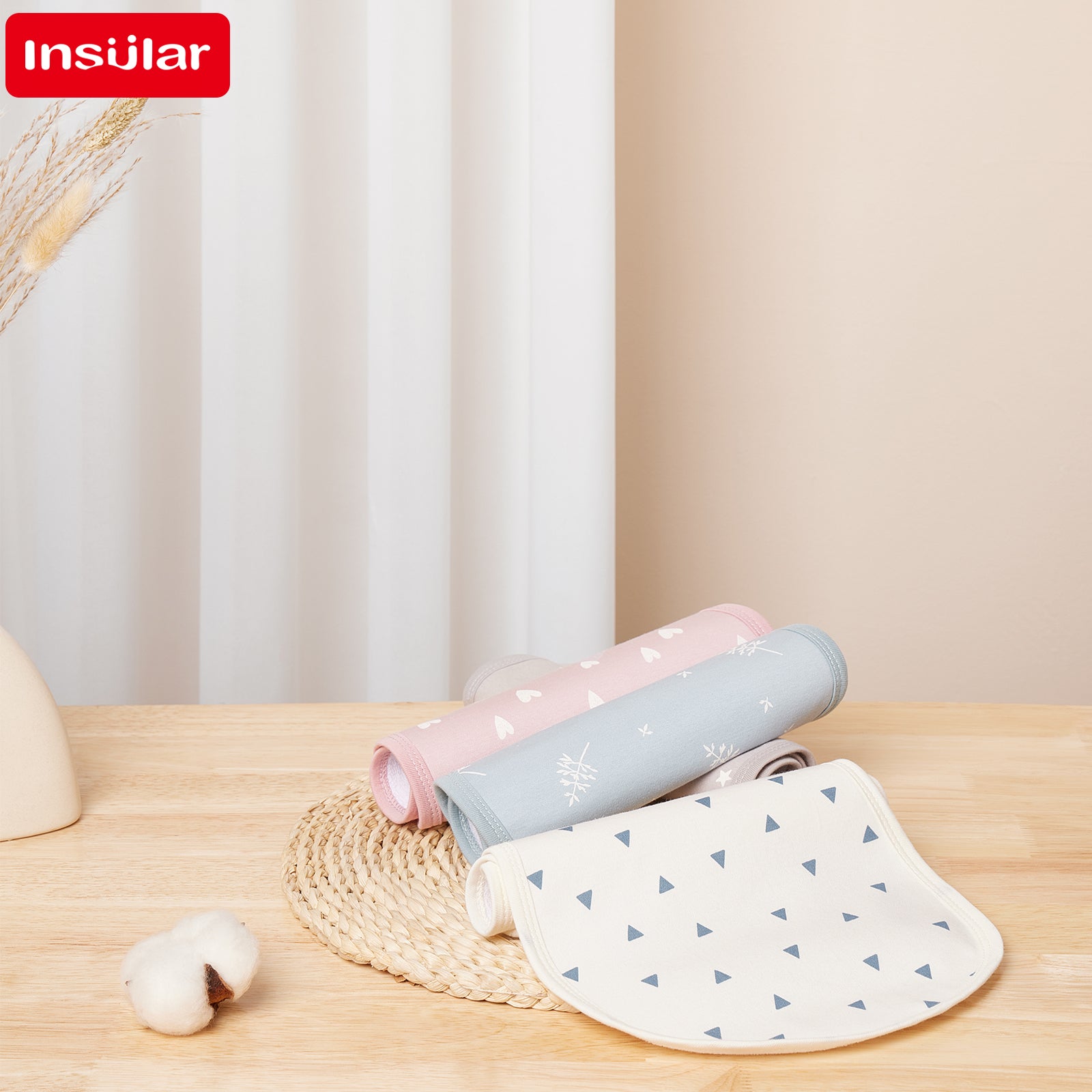 Baby Burp Cloths 100% Cotton Anti-Vomit Bibs