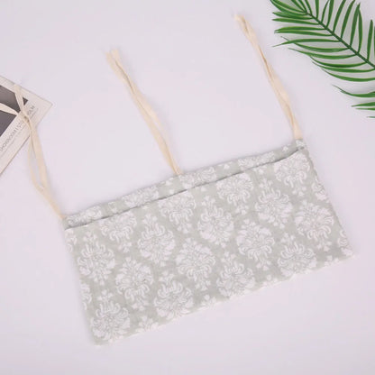 Baby Crib Organizer Cot Caddy Bed Storage Bag 2 Pockets Bedside Hanging Diaper Nursery Organizer for Diapers Toys Clothing