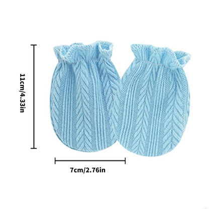 Soft Cotton Baby Mittens - Scratch Proof Gloves for Newborns