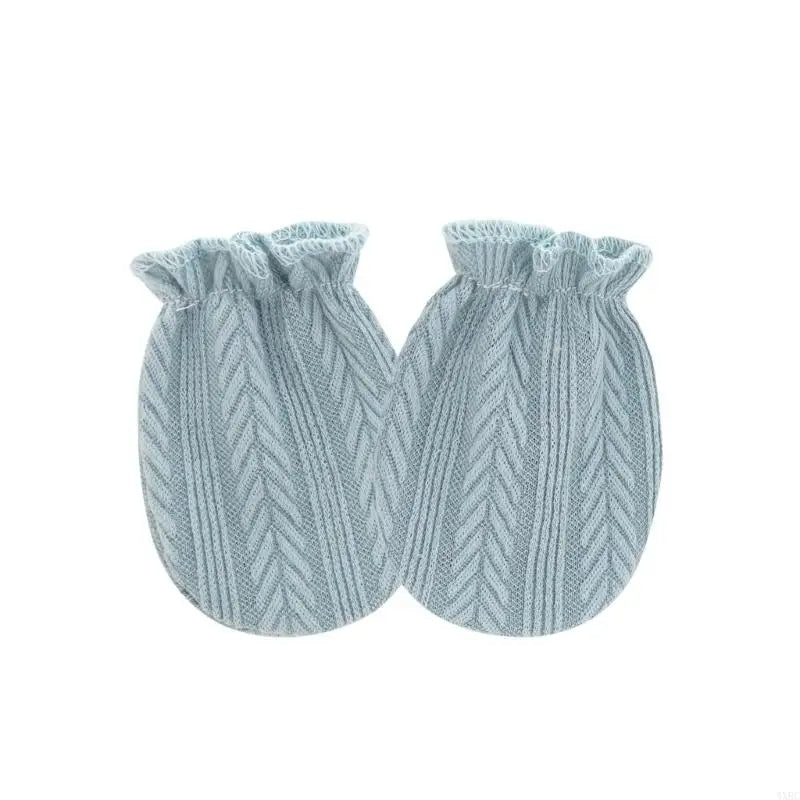 Soft Cotton Baby Mittens - Scratch Proof Gloves for Newborns