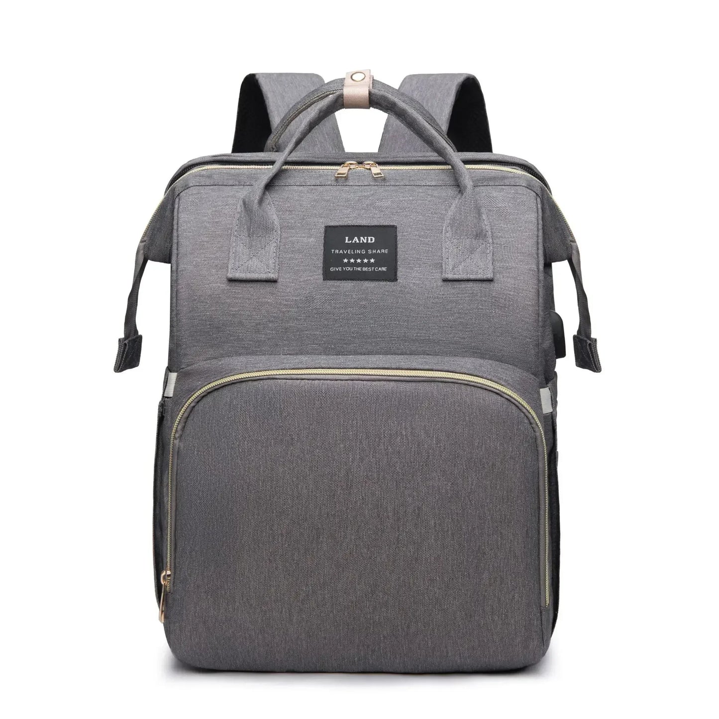 Folding Crib Backpack: Portable Diaper Bag for Moms