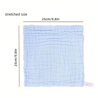 1/3/5Pcs Baby Gauze Square Towel Drool Cloth Children's Towel Six-layer Pure Cotton Washcloth Face Cloth