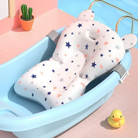 Foldable Baby Bath Seat - Adjustable Infant Safety Hammock
