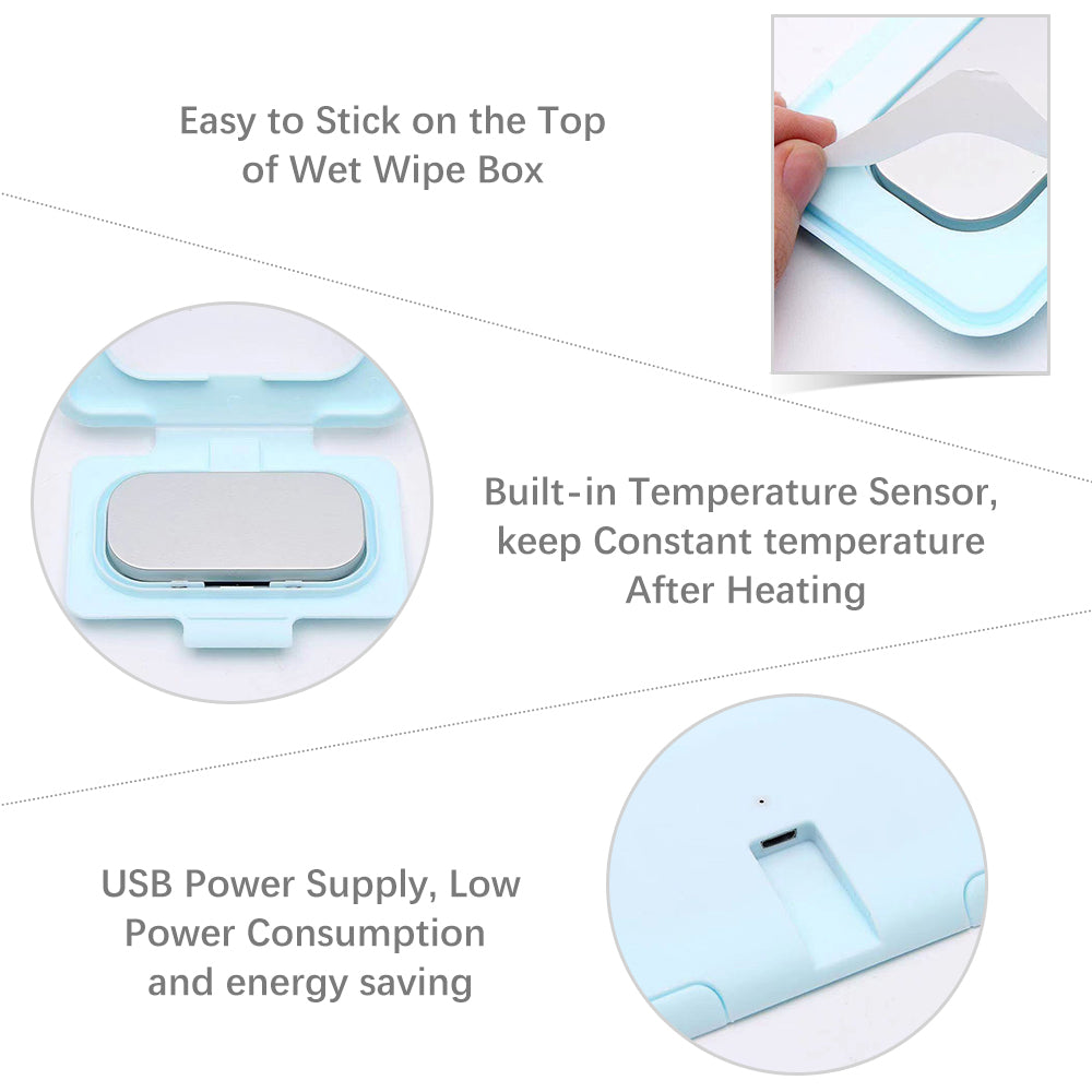 Baby Wipe Warmer USB Portable - Travel Essential