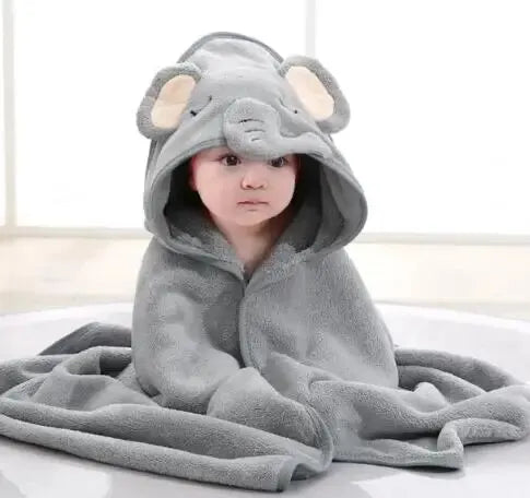 Bath Towel Cartoon Hooded Blanket for Boys & Girls