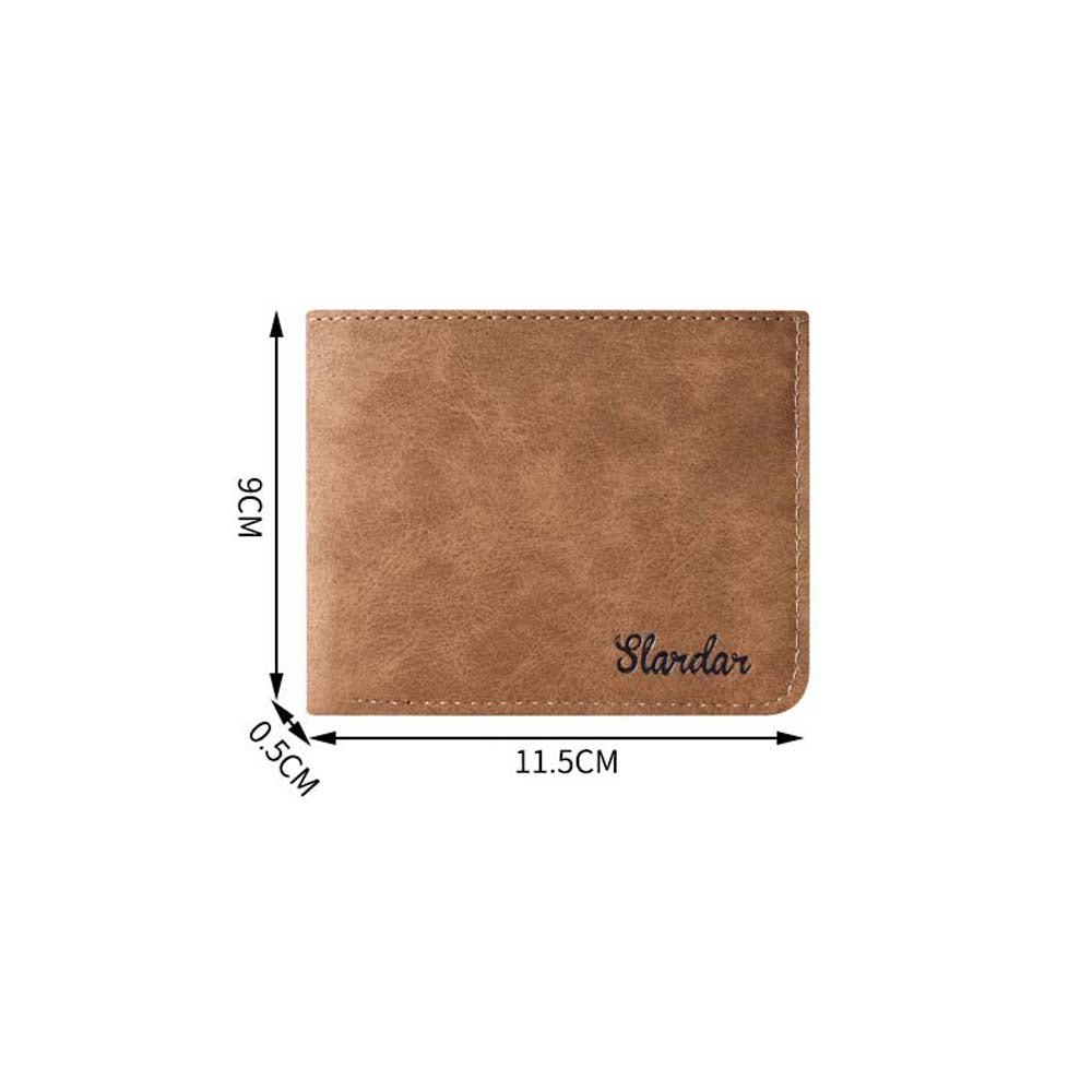 PU Leather Men's Wallet: Cash Clip & Card Holder