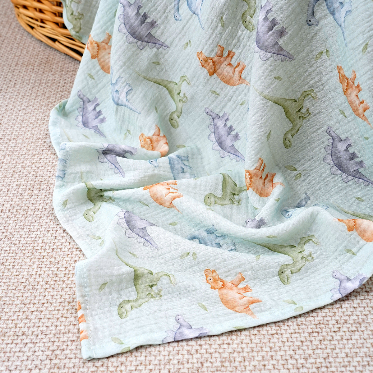 Swaddle Blanket: Cotton Baby Muslin Blanket - Soft 80x80cm Bath Towel