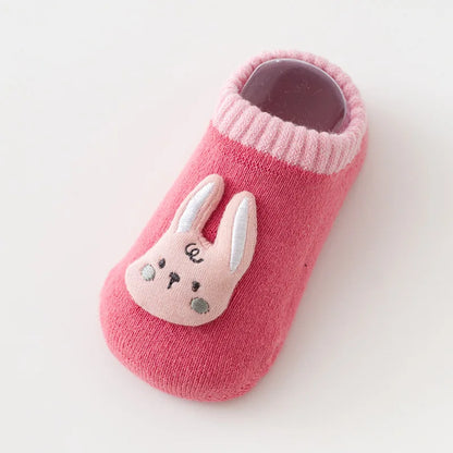 Autumn Winter Anti Slip Short Socks Newborn Infant Boy Girl Cotton Animal Thick Warm Baby Floor Sock Shoes Toddler Accessories