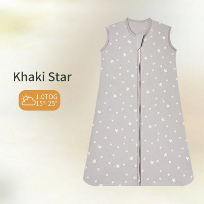 Newborn Sleep Sack: Baby Sleeping Bag 100% Cotton Summer Sleep sack 3-18M
