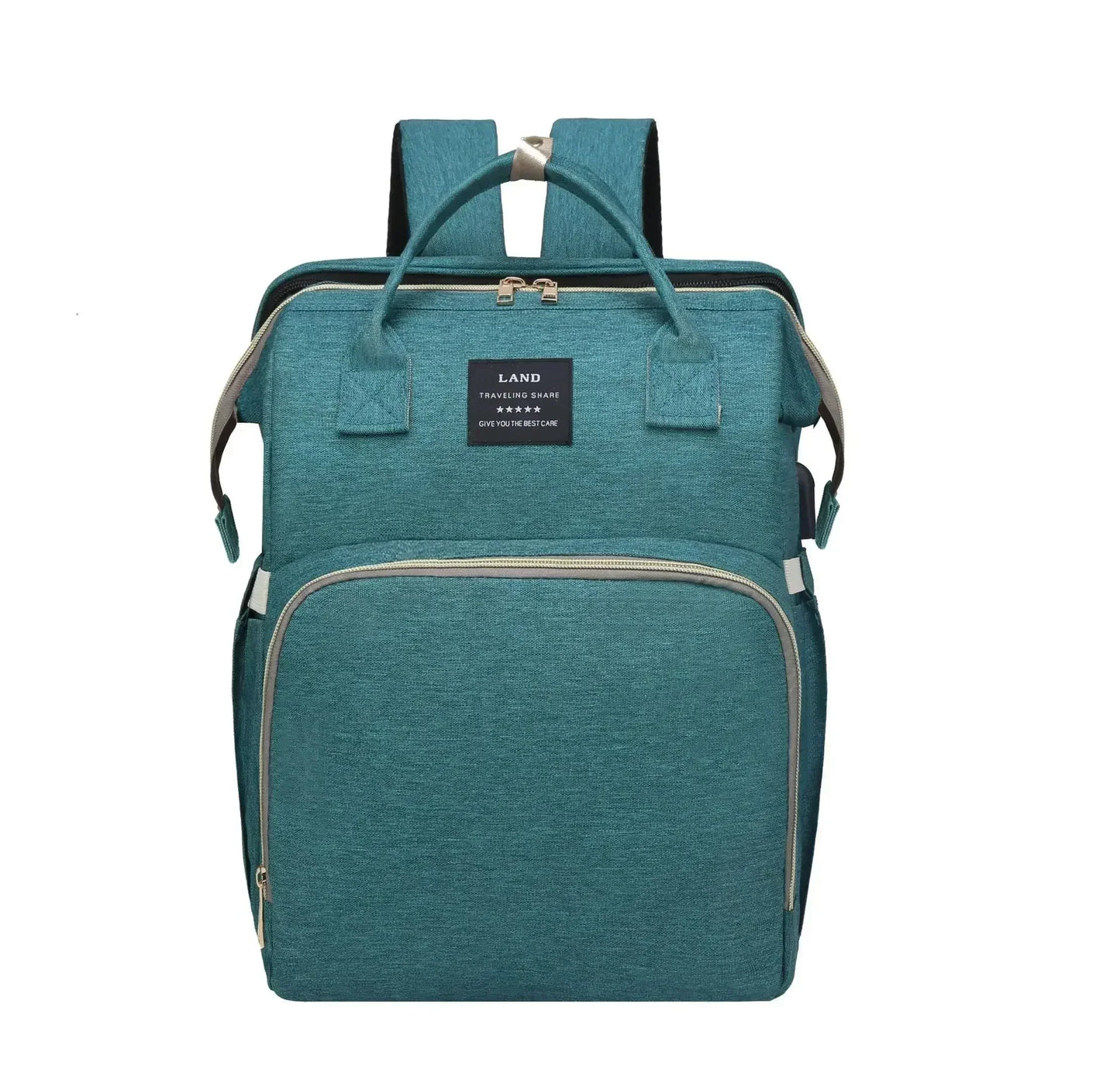 Folding Crib Backpack: Portable Diaper Bag for Moms
