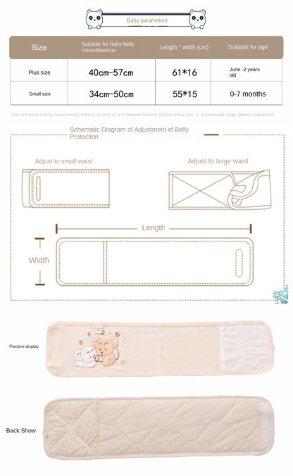 0-2Years Old Infant Gripebelt for Colic Relief Tummy Wrap Baby Swaddling Belt for Gas Relief Natural Upset Stomach Belly Cartoon
