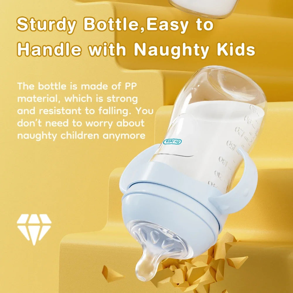 Baby PP Bottle 150ML Newborn Baby Bottle with Handle Milk BottleFeeding Baby Bottles Newborn Feeding Supplies BPA-Free