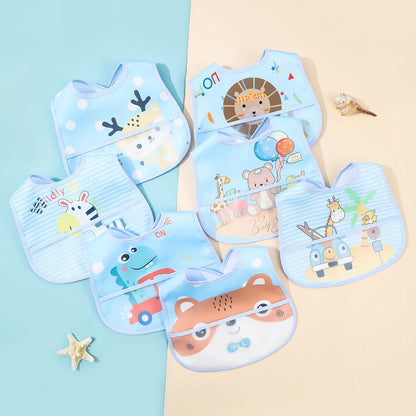 Baby Bibs: Cartoon Bibs Waterproof Bandanas for Newborns