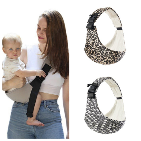 Baby Carrier Leopard Pattern Front Hug Safety Waist Stool