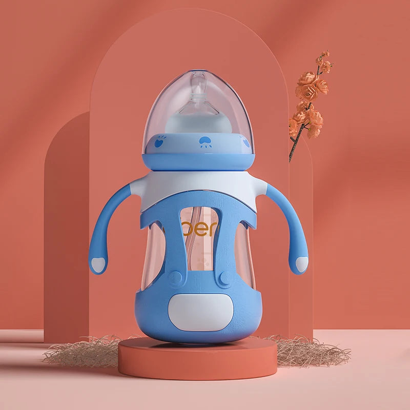 8oz GLASSbottle blue