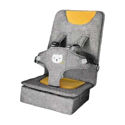 Infant Car Seat: Secure Child Travel Seat with Safety Straps & Linen Comfort
