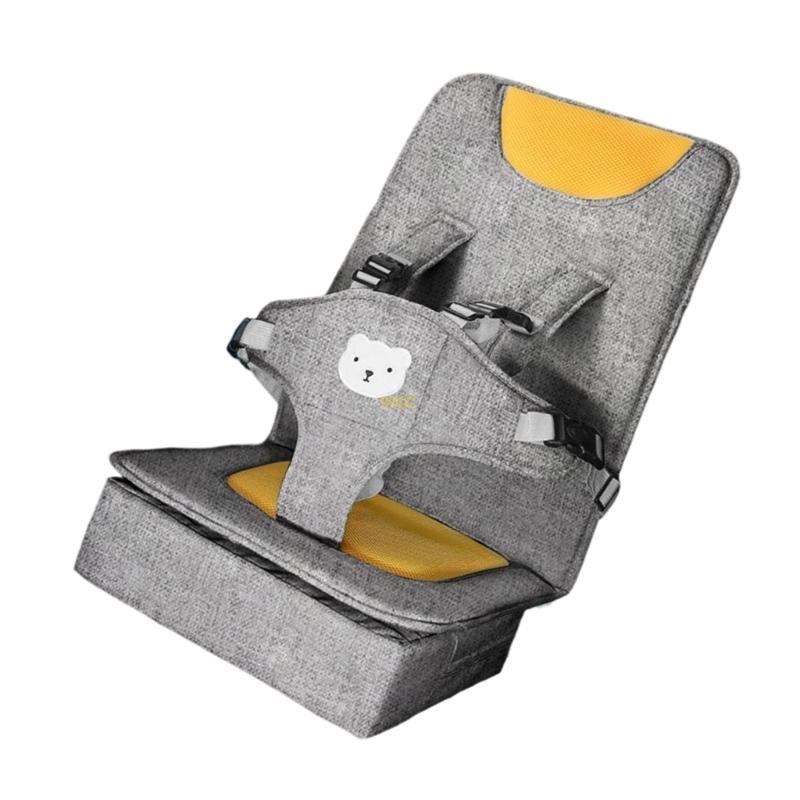 Infant Car Seat: Secure Child Travel Seat with Safety Straps & Linen Comfort