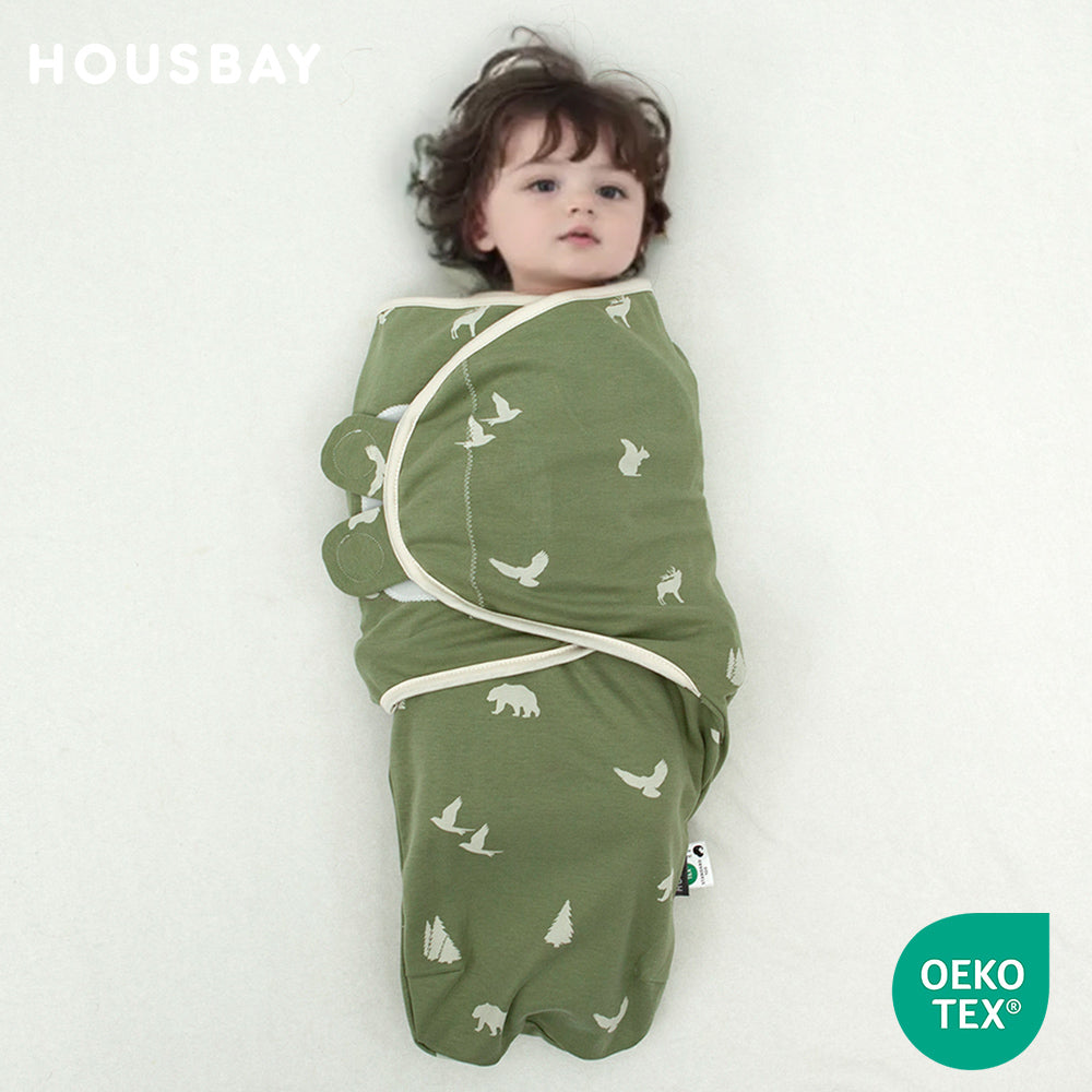 Newborn Swaddle: Cotton Baby Sleeping Bag 0-6M - Soft, Breathable, Anti-Startle