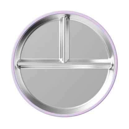 Plate: 304 Stainless Steel Kids Plates - Suction for Highchair Meals