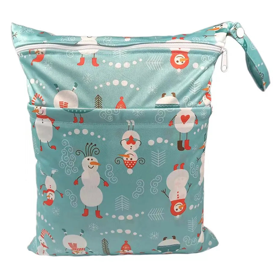 Diaper Bag: Waterproof Wet Dry Bag for Baby Diapers - Sigzagor 36x29cm