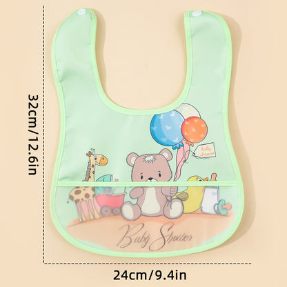 Baby Bibs: Cartoon Bibs Waterproof Bandanas for Newborns