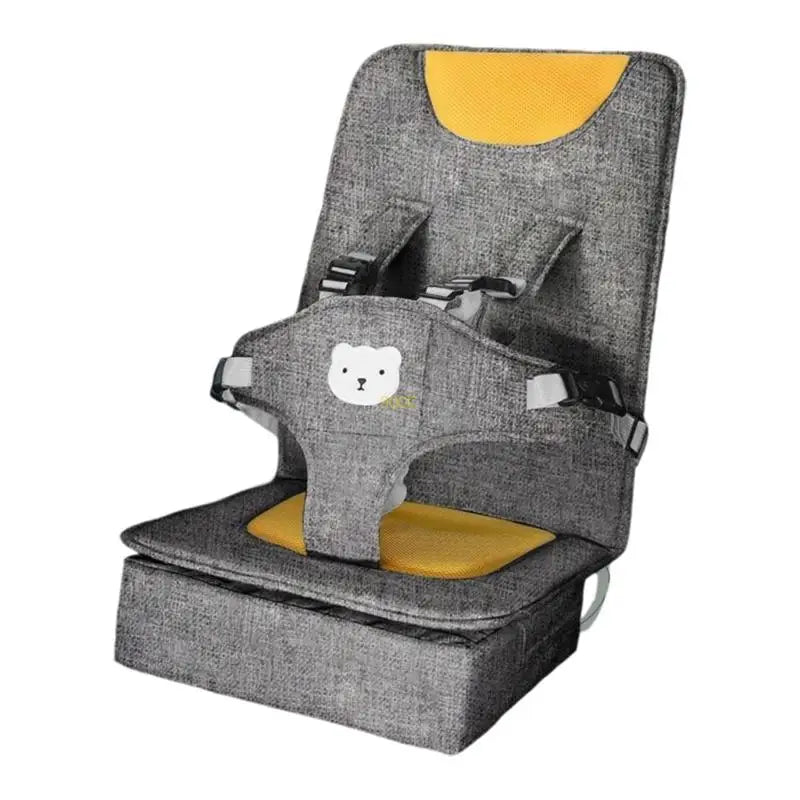 Infant Car Seat: Secure Child Travel Seat with Safety Straps & Linen Comfort